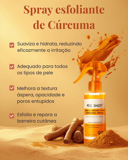 Spray Corporal de Cúrcuma — ADEUS MANCHAS NAS AXILAS, JOELHOS E COTOVELOS
