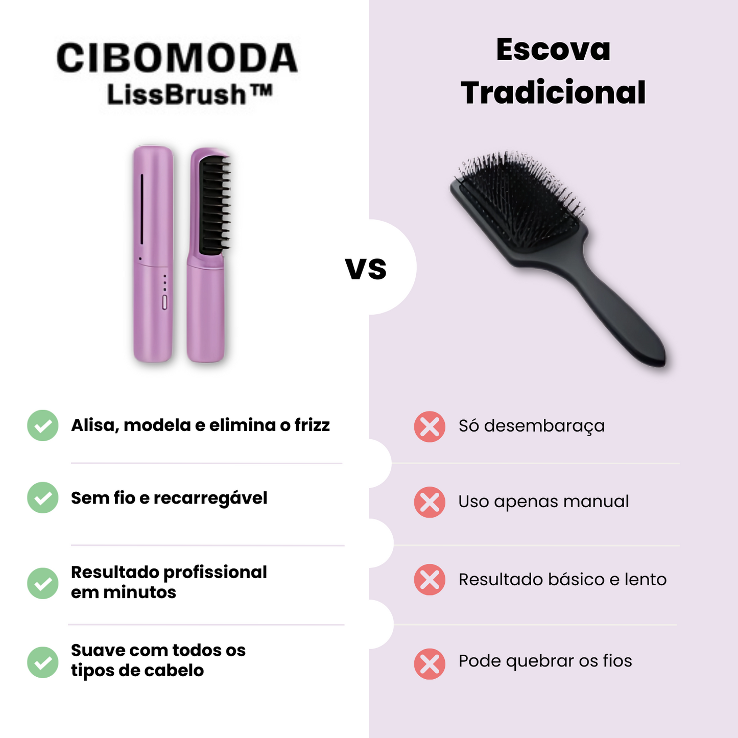 LissBrush™ 5-em-1 – Sem Fios & Anti-Frizz