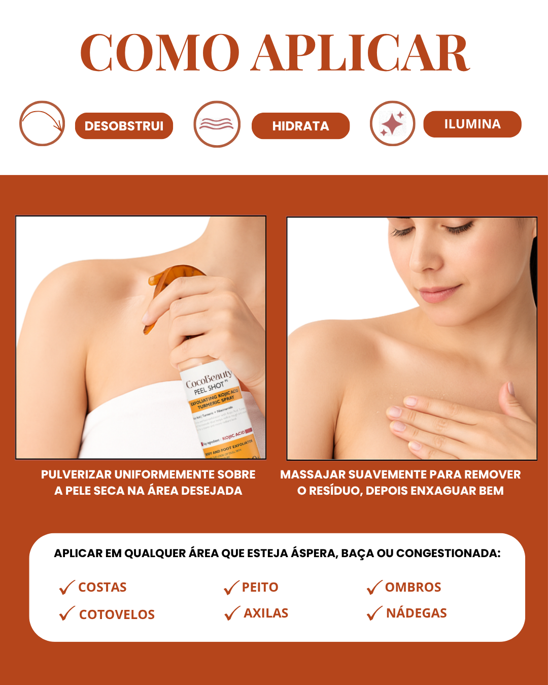 Spray Corporal de Cúrcuma — ADEUS MANCHAS NAS AXILAS, JOELHOS E COTOVELOS