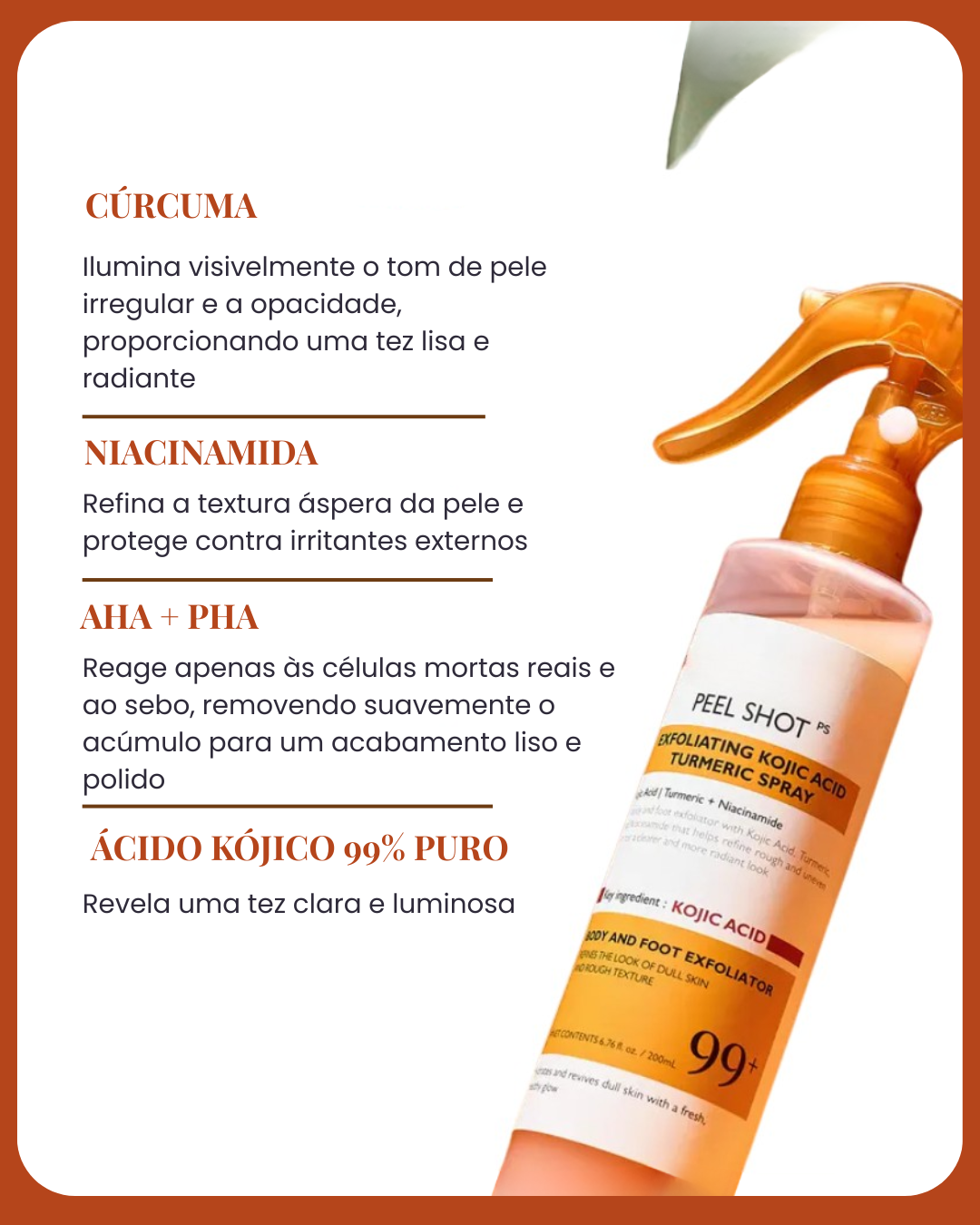 Spray Corporal de Cúrcuma — ADEUS MANCHAS NAS AXILAS, JOELHOS E COTOVELOS