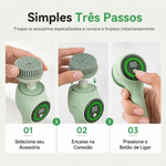 Escova de Banho Elétrica Recarregável