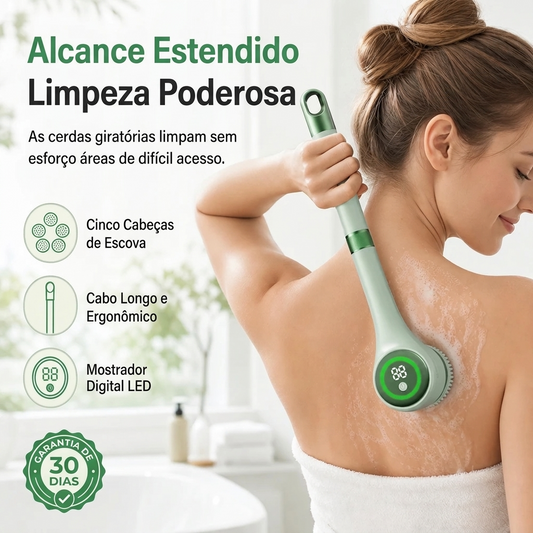 Escova de Banho Elétrica Recarregável